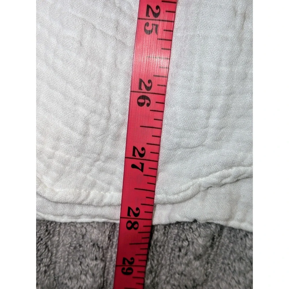 J. Crew Mens White Short Sleeve Button Down Shirt Small Cotton‎ Gauze NWOT
